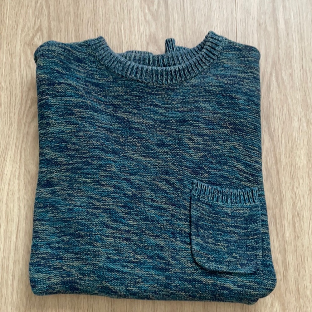 Men’s H&M Blue/Green Sweater, Size Medium